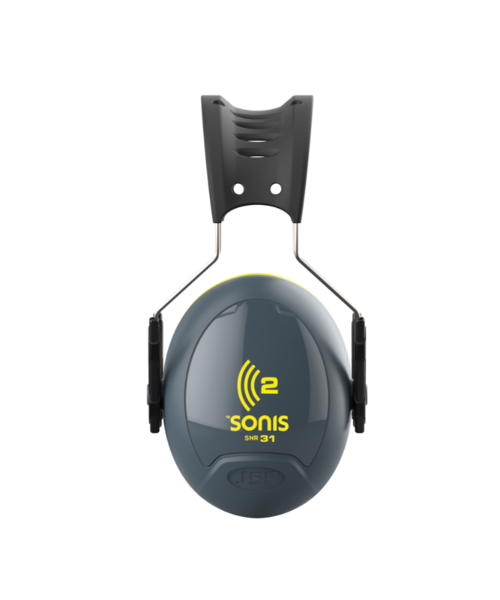 JSP  Casque antibruit Sonis®2 avec serre-tête (31 dB), gris foncé/jaune