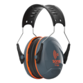 JSP  Casque antibruit Sonis® Compact avec serre-tête (32 dB), gris foncé/orange