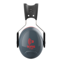 JSP  Casque antibruit Sonis® 3 avec serre-tête (37 dB), gris foncé/rouge
