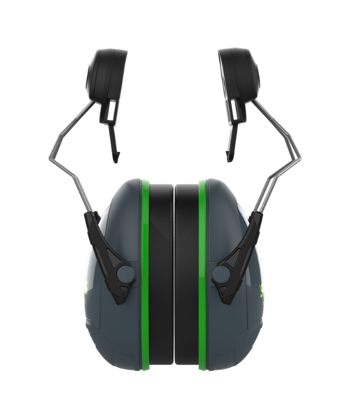 JSP  Casque antibruit Sonis® 1 avec fixation pour casque (26 dB), gris foncé/vert