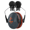 JSP  Casque antibruit Sonis® Compact avec fixation pour casque (31 dB), gris foncé/orange
