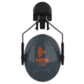 JSP  Casque antibruit Sonis® Compact avec fixation pour casque (31 dB), gris foncé/orange