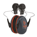 JSP  Sonis® Compact gehoorkap helmbevestiging, brede beugel (31 dB), donkergrijs/oranje