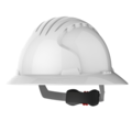 JSP  Casque de sécurité EVO®6100 avec bouton rotatif, visière intégrale - blanc