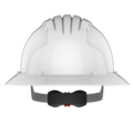 JSP  Casque de sécurité EVO®6100 avec bouton rotatif, visière intégrale - blanc