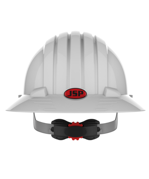 JSP  Casque de sécurité EVO®6100 avec bouton rotatif, visière intégrale - blanc