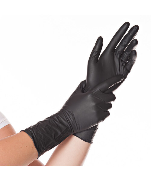 HygoStar Gants en nitrile SAFE LONG sans poudre 30 cm