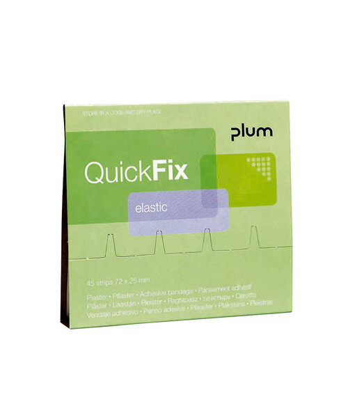 Plum PLUM Quickfix Elastic pleister 25x72 mm/ 6x45 st (navulling)