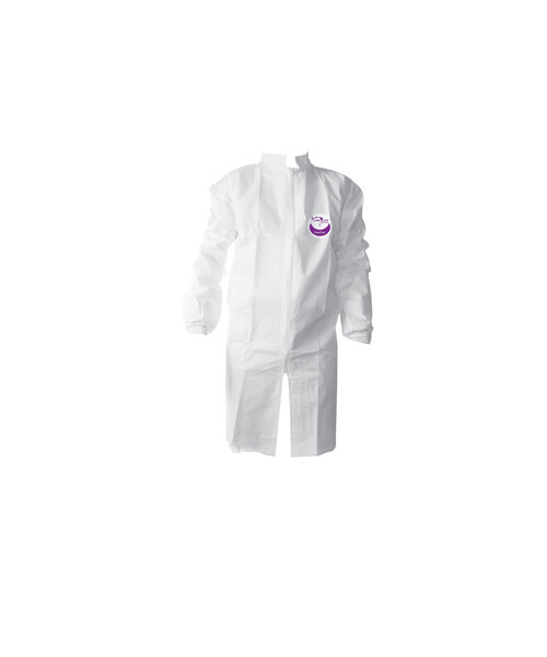 WeeSafe microporous film labcoat WEEPRO elst. mouw. kraag