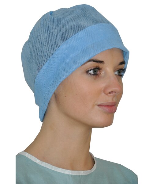 Medicom Casquette universelle 80 % viscose, 20 % éthylène, 40 g/m²