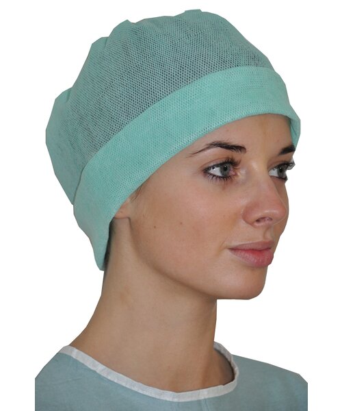 Medicom Casquette universelle 80 % viscose, 20 % éthylène, 40 g/m²