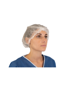 Clip Cap PP, 50 cm, 12 g/m², double élastique, sachet en polyéthylène de 1 000 pièces