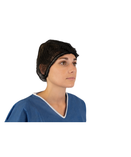 Medicom Clip Cap PP, 50 cm, 12 g/m², double élastique, sachet en polyéthylène de 1 000 pièces