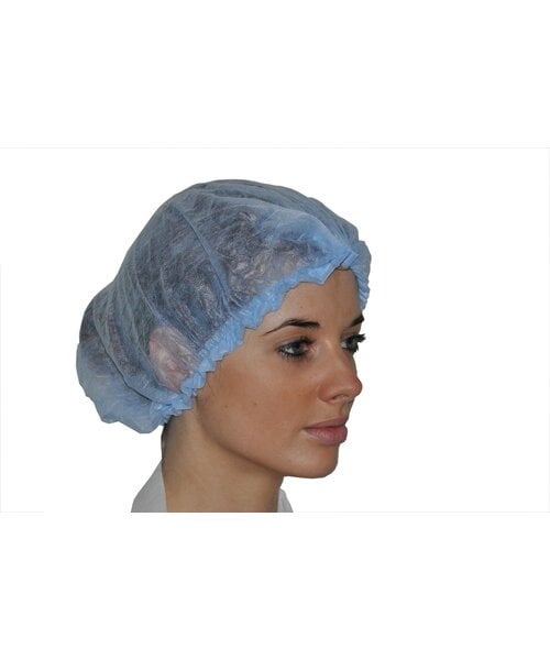 Medicom Filet à cheveux PP « Safewear Vitals » sans latex - 10 g/m², 48 cm, en sachet plastique de 1 800 pièces, bleu