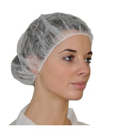 Bouffant cap PP, 12g/m², enkele elastiek,  53cm, 500 stuks