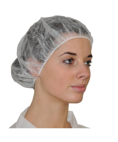 Medicom Calot bouffant en polypropylène, 12 g/m², élastique simple, 53 cm, 500 pièces