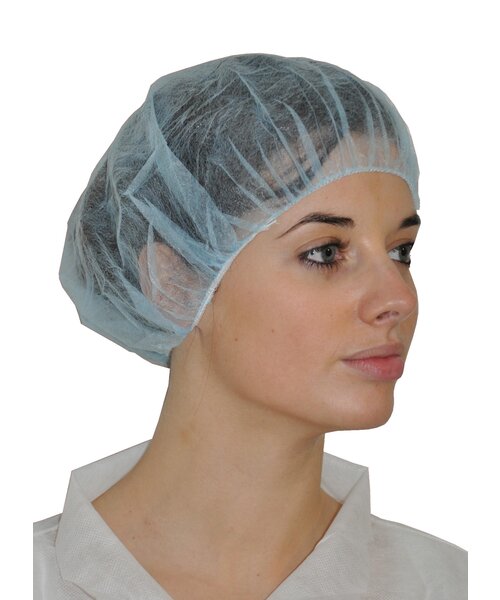 Medicom Calot bouffant en polypropylène, 12 g/m², élastique simple, 53 cm, 500 pièces