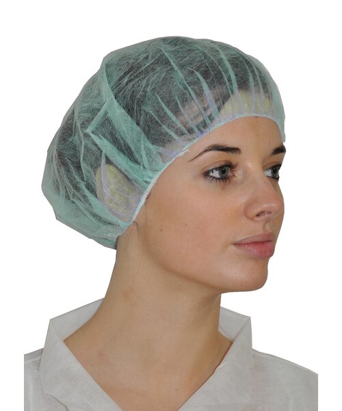 Medicom Calot bouffant en polypropylène, 12 g/m², élastique simple, 53 cm, 500 pièces