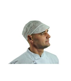 Casquette plate simple PP 37 g/m², blanche