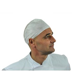 Ovaal Cap PP 40g/m², wit, met elastiek