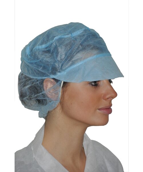 Medicom Filet à cheveux avec visière en polypropylène, 40 g/m²