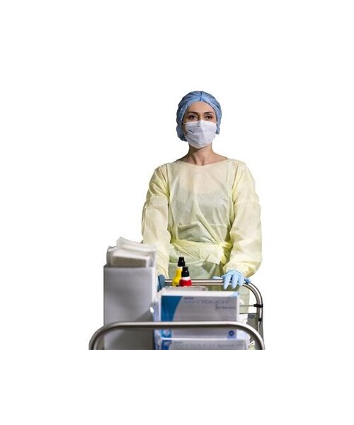 Medicom Isolation Toga SMS 30 g manchettes OVER 125 x 150 jaune XL