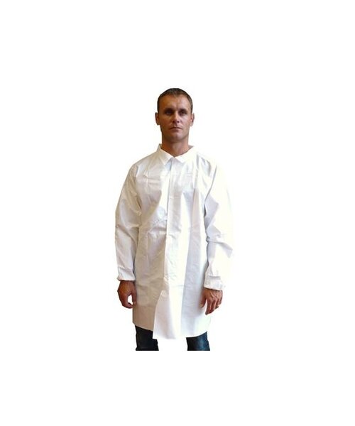 Medicom Tablier hygiénique en PP/PE 65 g/m² avec col et boutons