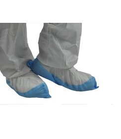 Couvre-chaussures PP 35 g antidérapant PE 60 my (40 x 16,5 cm) W/B