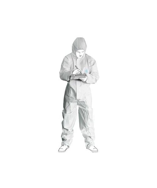 Medicom HOP'SAFE PLUS Combinaison avec capuche CAT.III TYPE 5B/6B - blanc