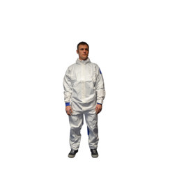 Combinaison de protection chimique PP SMS + PE Cat. III