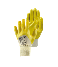 10-200 NBR Lite Jaune Gants de travail 3/4 revêtement