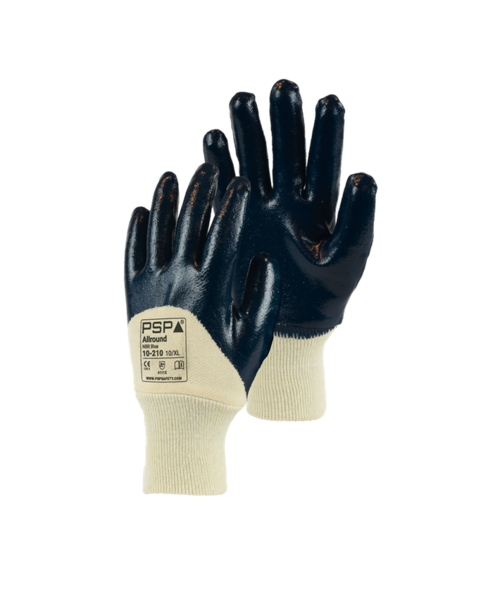 PSP 10-210 Gants polyvalents NBR Blue respirants avec dos en maille