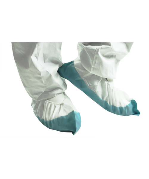 Medicom Couvre-chaussures PP 35 g antidérapant PE 80 my taille XL blanc/bleu
