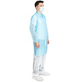 Medicom Veste visiteur PP avec fermeture éclair 40 g bleu clair