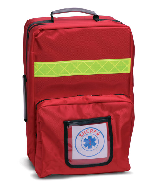 Sac à dos Sherpa rouge, vide (520 x 320 x 240 mm)