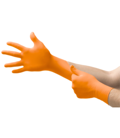 microflex 93-856 gant nitrile haute visibilité orange