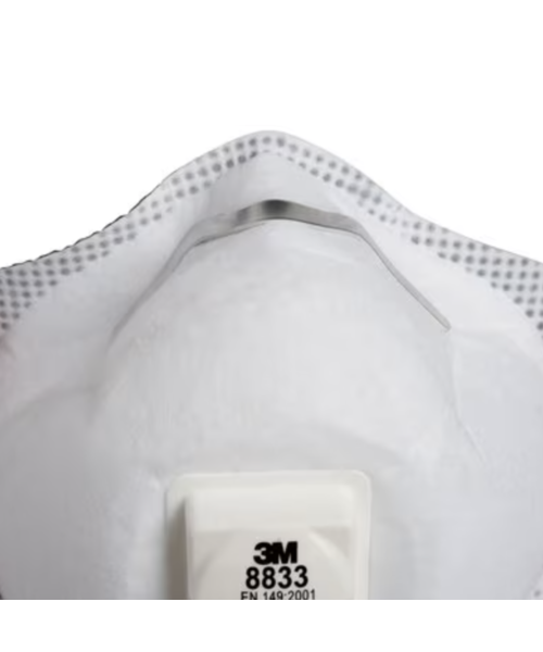 3M 3M™ Stofmasker (8833) FFP3 met ventiel