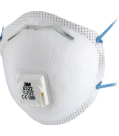 3M™ stofmasker (8322) FFP2 met ventiel