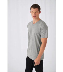 T-shirt B&C Exact à col en V et manches courtes