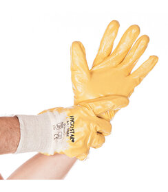 Gant de travail Nitril GRIP, avec manchette tricotée