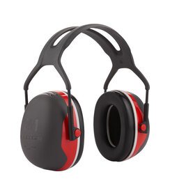 Casque antibruit 3M™ PELTOR X3 avec bandeau, rouge - 33 dB