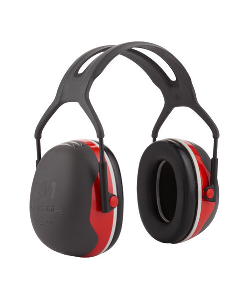 3M Casque antibruit 3M™ PELTOR X3 avec bandeau, rouge - 33 dB