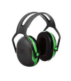 3M™ PELTOR X1 gehoorkap met hoofdband, groen - 27 dB