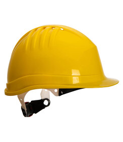 Casque de sécurité Expertline (bouton rotatif), jaune