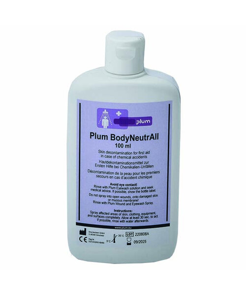 Plum PLUM BodyNeutrAll ontsmettingsoplossing voor chemische ongelukken, 100ml