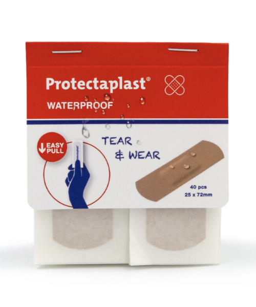 Protectaplast Protectaplast tear & wear waterproof pleister 25x72 mm/ 40 st