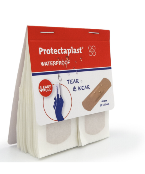 Protectaplast Protectaplast tear & wear waterproof pleister 25x72 mm/ 40 st