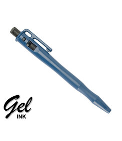 Stylo détectable à encre gel, corps bleu rétractable