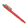 Retreeva  Detecteerbare pen, rectractable met pocketclip + lanyard loop, rood
