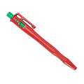 Retreeva  Stylo détectable, rétractable avec clip de poche et boucle pour cordon, rouge